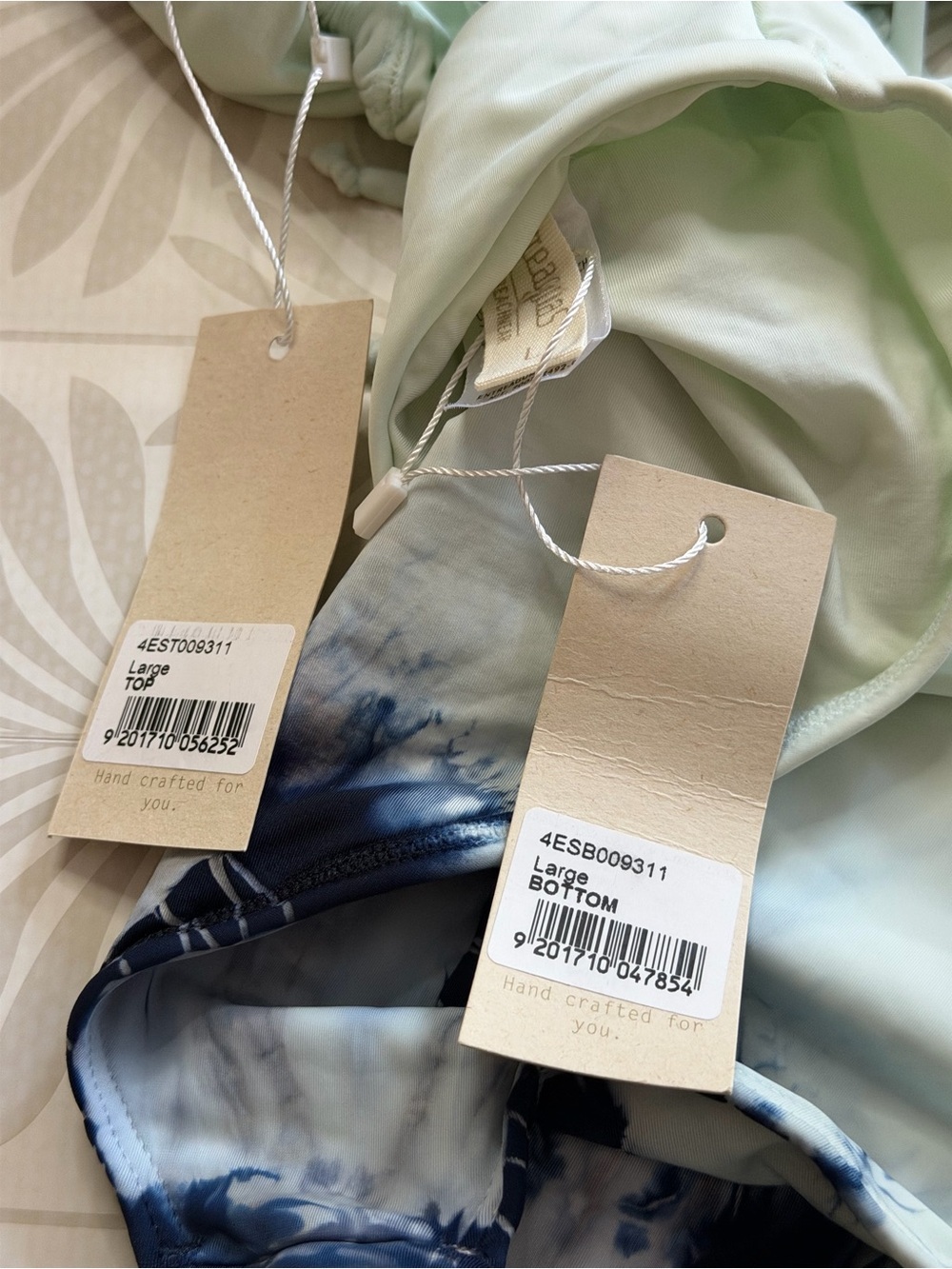NWT | Entreaguas | Handcrafted Tie-Dye Macramé Bikini Set | Size Large - Picture 6 of 7